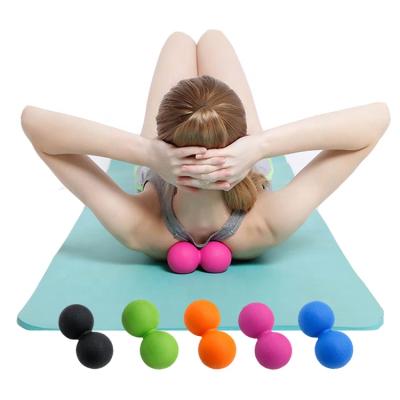 China Massage Best Seller Mobility Training Fitness Band Fascia Peanut Lacrosse Self Massage Ball for sale