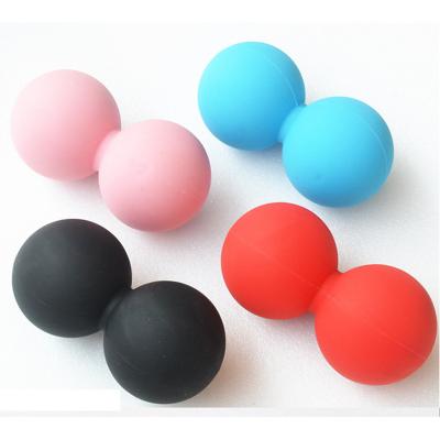 China Peanut Massage Roller Fitness Band Yoga Roller Double Fascia Ball For Muscle Relax for sale