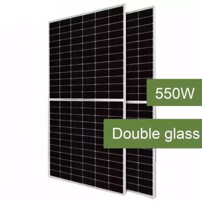 China Monocrystal Solar Panels 550W Titan 120 Hoisted High Performance 182mmx182mm Bifacial for sale