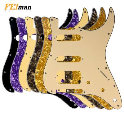 China GUITAR Pleroo Guitar Accessories 11 Screw Hole USA/Mexican St HSS Guitarra Standard Scratch Plate Pickguard For Stratocaster for sale