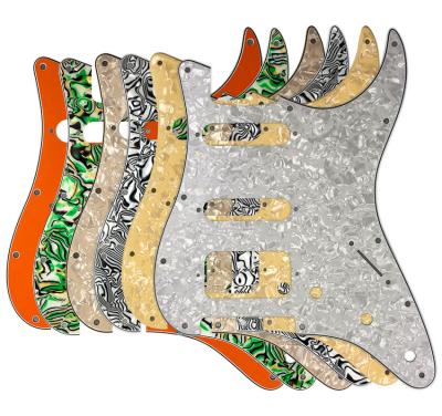 China GUITAR Pleroo 11 Screw Hole USA/Mexican ST HSS Guitarra Standard Scratch Plate Pickguard For Stratocaster for sale