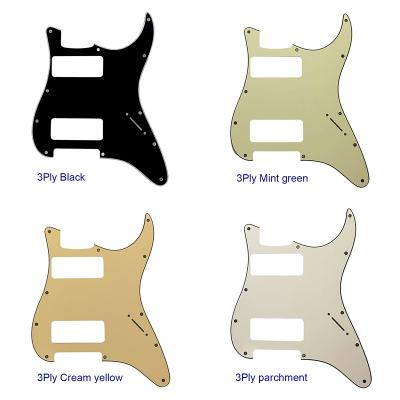 China Pleroo Quality Guitar Parts GUITAR St P90 Guitar PICKGUARD Functional Hole Big Screw Holes No 11 Start 2 P90 Humbuckers for sale