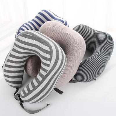 China Anti-Apnea Memory Cotton U-shaped Pillow Portable Simple Customized Logo Office Nap Pillow High Quality Single Neck Pillow for sale