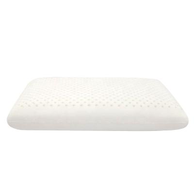 China Anti-Static Non-Toxic Natural Rectangle Design Real Latex Curve Orthopedic Roll Pillow for sale