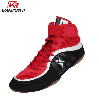 China Protective/Comfortable Genuine Leather Wrestling Shoes for sale