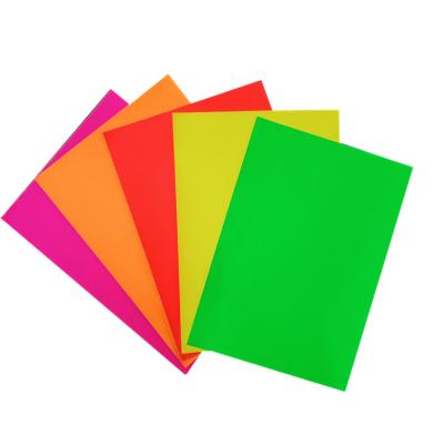 China Sticker Heat Resistant Self Adhesive Fluorescent Paper for sale