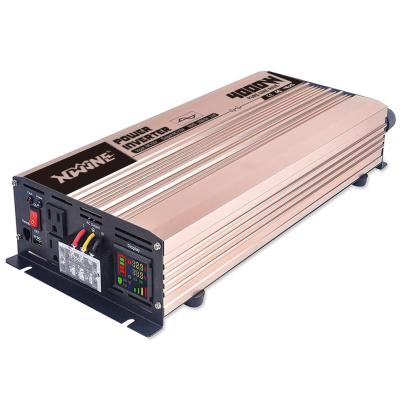 China Aluminum alloy dc 12v 24v 48v to ac inverter 110v 120v 220v off grid single phase 2kw 3kw 4kw pure sine wave inverter for sale