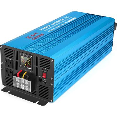 China Aluminum alloy good quality 12v dc to ac 110v pure sine wave inverter 3kw 4kw 5kw power inverter for home used for sale