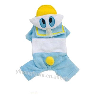 China Sustainable Donald Duck Costume Pet Clothes Winter Dog Apparel Pet Jumpsuits Dog Clothes Supplier for sale