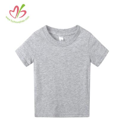 China QUICK DRY colorful 100% cotton tank top plain baby t shirts for summer kids clothes for sale