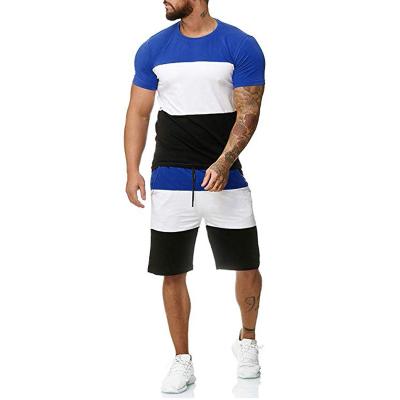 China QUICK DRY 100% Cotton Men T Shirt And Shorts Twin Sets Slim Fit 100% T Shirts Twin Sets And Shorts New Design Cotton Men for sale