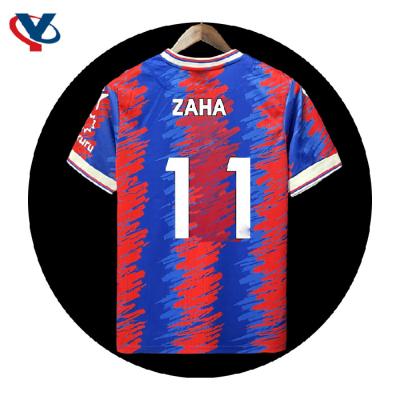 China Sets Crystal Palace 2022 Thailand Soccer Jersey Supplier Training Professional Soccer Jersey T-shirt for sale