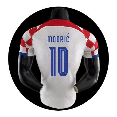 China Wholesale 2022 World Cup Football Soccer Jersey Sets Croatia Jersey Sets for sale