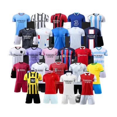 China Sets 2022 world cup soccer jersey camisas soccer kit brazil shorts mexico jersey germany soccer wear argentina soccer kids for sale