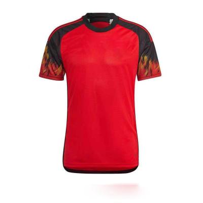 China Belgium World Cup Qatar Home Soccer Jersey Sets Factory Original Quick Dry Belgium Team Away National T-shirt Football T-shirt Sets for sale