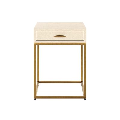 China Customization HAMPTON BEDSIDE SHAGREE Nnightstands SET IVORY Furniture In Bedroom for sale