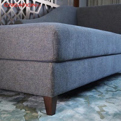 China Contemporary Stylish Hotel Project Delta Hotel Bedroom Upholstered Fabric Sofa Bed Set For Hotel for sale