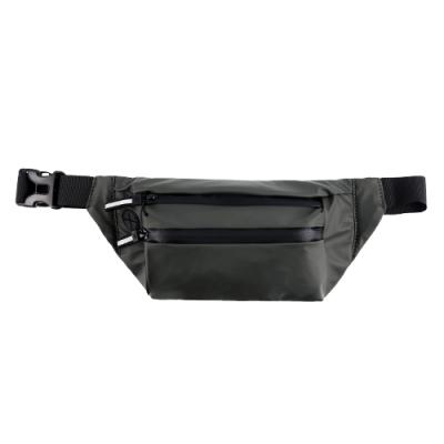 China HUALIAN OEM Logo Fashion Men's Fashion PU Pussy Pack Chest Pocket Waterproof Casual Leather Waist Bag Running Belt for sale