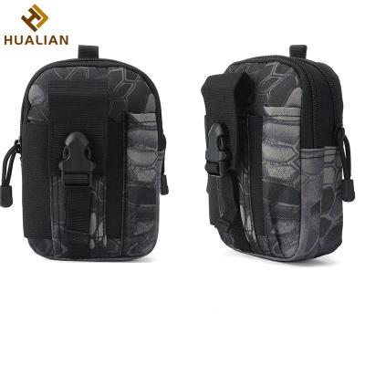 China HUALIAN Waterproof Outdoor Tactical Military Instrument Sports Pouch Waist Bag With Zipper Wallet Pouch Purse Phone Case for sale