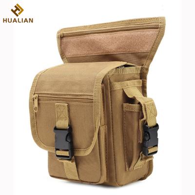 China HUALIAN Fashion Men's Fashion Men's Thigh Waist Pack Waterproof Military Tactical Duty Pouch Waist Bag Male Hip Leg Adjustable Rise Tactical Bag for sale