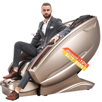 China 4-Rollers Massage 2021 Electric 4d 3D SL Cheap Track Massage Recliner Machine Voice Control Luxury Price For Full Body Weightless Massage Chair for sale