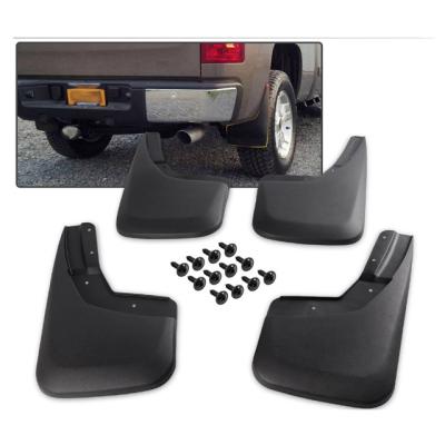 China Auto Parts Cast 4 Pieces Set For 2014-2018 Chevy Silverado 1500 / 2015-2018 Silverado 2500 3500 Custom Fit Mud Flaps Mud Flaps for sale