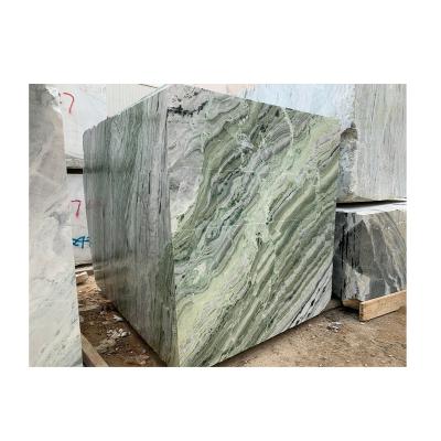 China High End Jade Emerald Marble Stone Block For Decoration Of Raw Material Modern Marble Green Ice Cold Block for sale