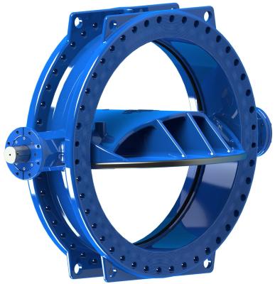 China Edelstahl-Diskette Ring Double Eccentric Butterfly Valve trug gangbetriebenes zu verkaufen