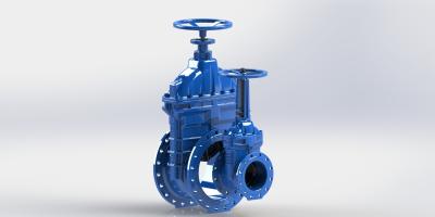 China Ductile Iron Resilient Wedge Gate Valve , Epoxy Coated Steam Gate Valves for sale