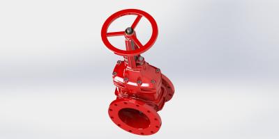 Chine Valve d'entrée UL FM revêtue de FBE, assise et résistante, avec raccordement à la rainure de la bride à vendre