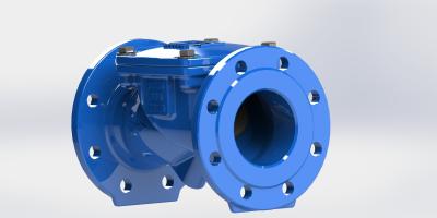 China Válvula de verificação da flange do dobro de EN12233 GJS500-7 para o abastecimento de água à venda