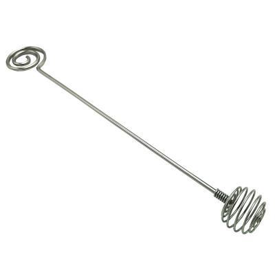 China Sustainable Food Grade 304 Stainless Steel Honey Dripper Honey Stirrer Spoon for sale