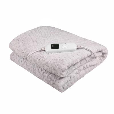 China Household Adjustable Size Down Quality Low Voltage Portable Electric Heated Throw Blanket for sale