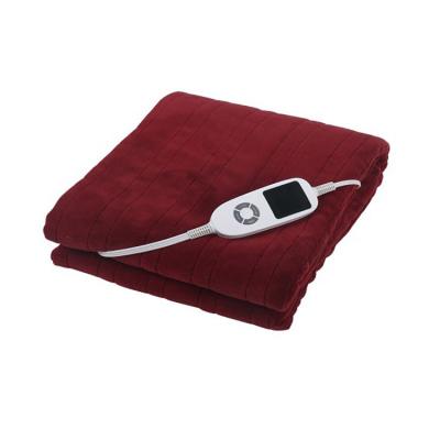 China Household Coral Flocking Overheating Protection Custom Thermal Electric Blanket for sale