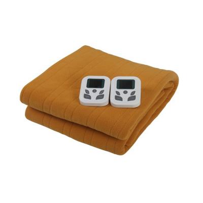 China Comfortable Household Household Double Controllers Heating Smart Electric Heating Blanket for sale