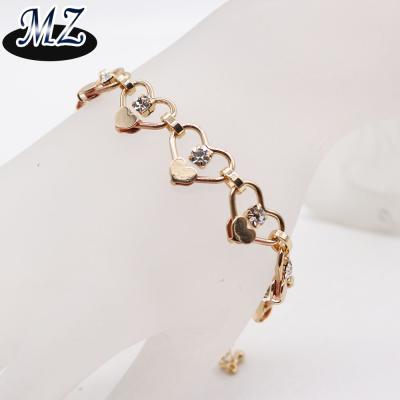 China New Jewelry Yellow Gold Chunky Chain Bracelet Models for sale