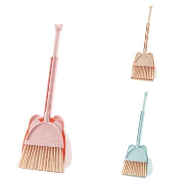 China Kids Broom Dustpan Set Mini Dustpan and Broom for Children Housekeeping Pretend Play Cleaning Tools Set for sale