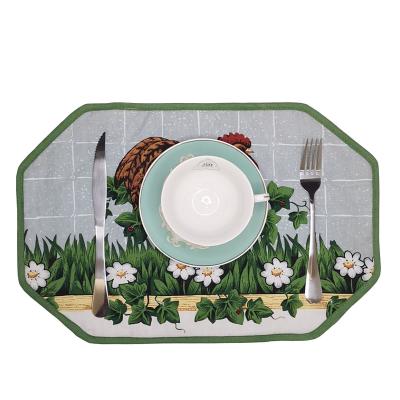 China 100% Cotton Place Mats12''x 18'' Classic Farmhouse Tabletop Placemats Set for Dinning Table Kitchen Wedding for sale