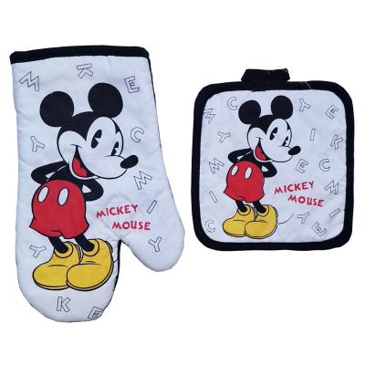 중국 Oven Mitt and Cotton Pot Holder Supplies Cartoon Mickey Mouse Cartoon Cute Gift 판매용