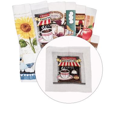 중국 Kitchen Dishcloths Reusable Dish Towels Absorbent and Fast Dry Cleaning Cloths for Kitchen Printed Cleaning Cloth 판매용