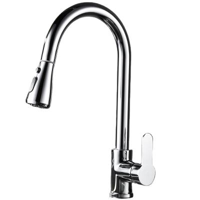 China Pull Out Spray Hot And Cold Water Flexible Hose For Kitchen Faucet Kitchen Sink Tap 304 Stainless Steel With Pull Out Spout for sale