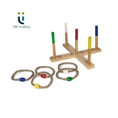 China Ring Toss Game Wooden Educational Entertainment Outdoor Games YUMING Eco-Friendly New Design for sale