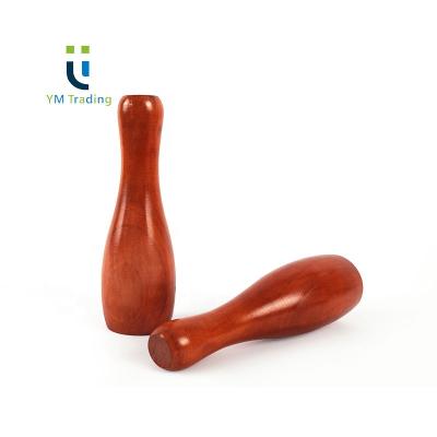 China YUMING Eco-friendly Wooden Bowling Set Games Outdoor Sports Entertainment Mini Bowling Pins for sale