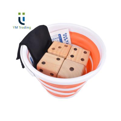 China YM Eco-Friendly Trade Top Wooden Dice Set For Outdoor Events Match Pen Counting Cards A Full Set Of Dice for sale