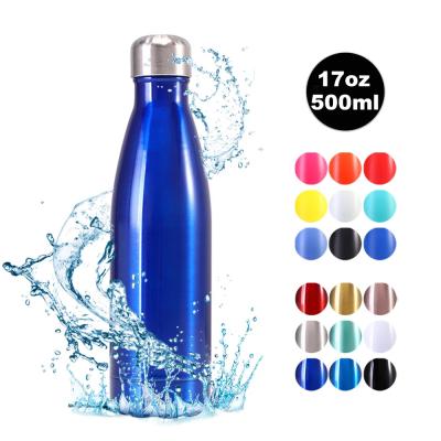 China Customizable Guangdong Sustainable Premium Unique Design School Gym Portable Drinks 17oz 500ml Cola Shaped Stainless Steel Water Bottle for sale