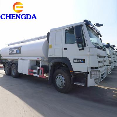 China Q235 carbon steel China SINOTRUCK HOWO 20000Liters 6x4 used fuel tanker truck for sale for sale