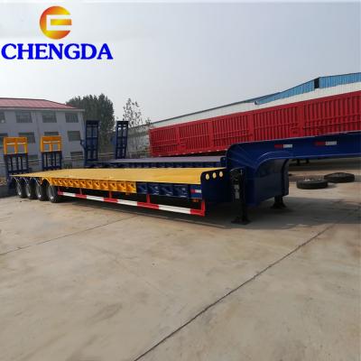 China Convenient 150 ton ramp truck trailer lowbed trailer for sale in Nigeria for sale