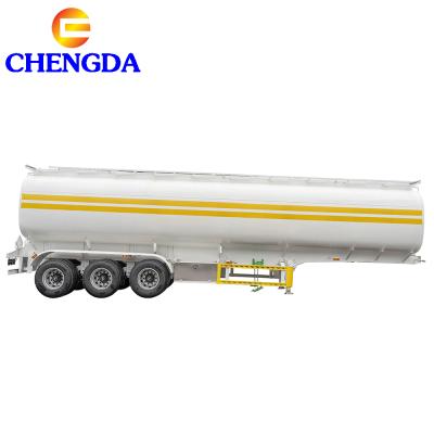 China Chengda Truck Trailer Oil Tank Trailer 40cbm 60cbm Fuel Tanker Semi Trailer Fuel Tank Trailer For Sale for sale