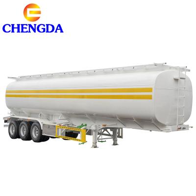 China Truck Trailer Chengda 2000L Fuel Tank Trailer 3 Axle Fuel Tank Trailer For Sale for sale