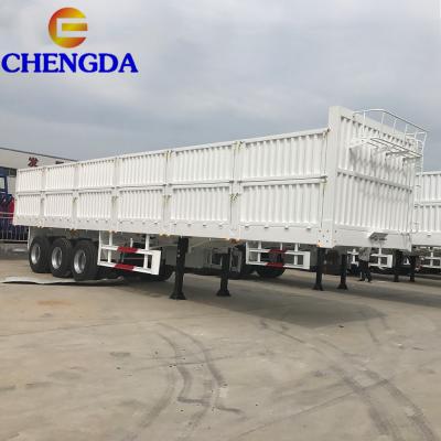 China China Chengda 3 Axles 40tons 50tons 60Tons Side Wall Cargo Trailer Truck Trailer for sale